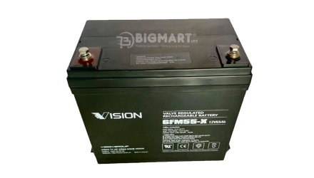 Ắc quy Vision 6FM55-X (12V-55Ah)