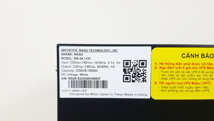 Bộ lưu điện MASU MS-2K LCD (2000VA/1800W)