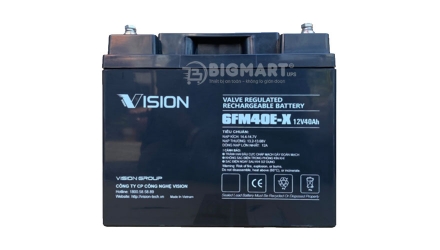 Ắc quy Vision 6FM40E-X (12V-40Ah)