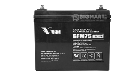 Ắc quy Vision 6FM75-X (12V-75Ah)