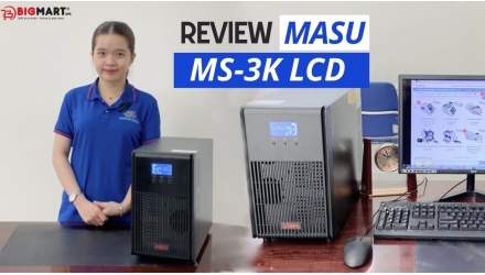 video review Bộ lưu điện MASU MS-3K LCD (3000VA/2700W)