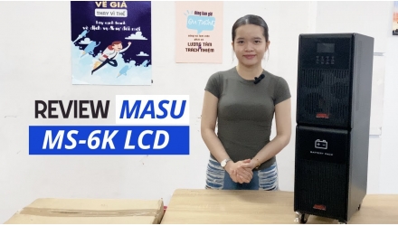 video review Bộ lưu điện Masu MS-6K LCD (6KVA/5400W)