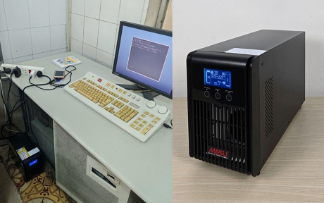 Bộ lưu điện UPS cho máy vi tính điều khiển CT Scanner tại phòng khám chuẩn đoán hình ảnh