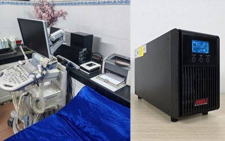 Lắp đặt bộ lưu điện 2000VA cho máy siêu âm 3D Voluson
