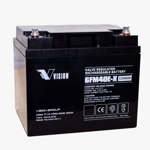 Ắc quy Vision 6FM40E-X (12V-40Ah)