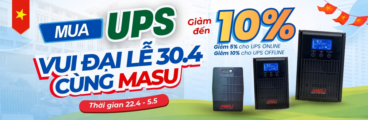 Khuyến mãi bộ lưu điện Masu đại lễ 30/4