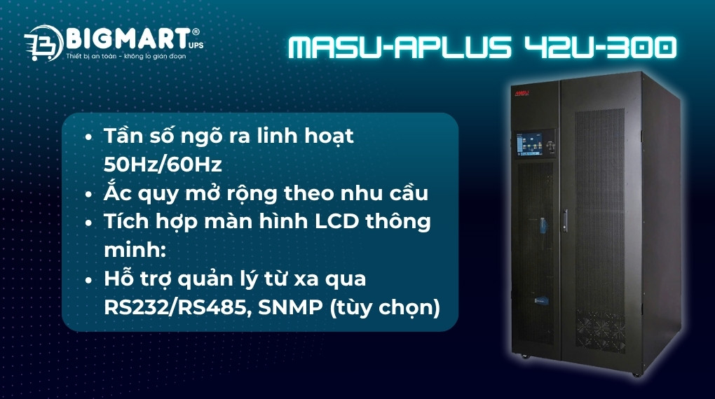 Bộ lưu điện công nghiệp Masu Aplus 42U-300(PM-50)