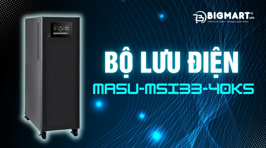 Bộ lưu điện công nghiệp Masu MSI33 – 40KS 40kVA/40kW