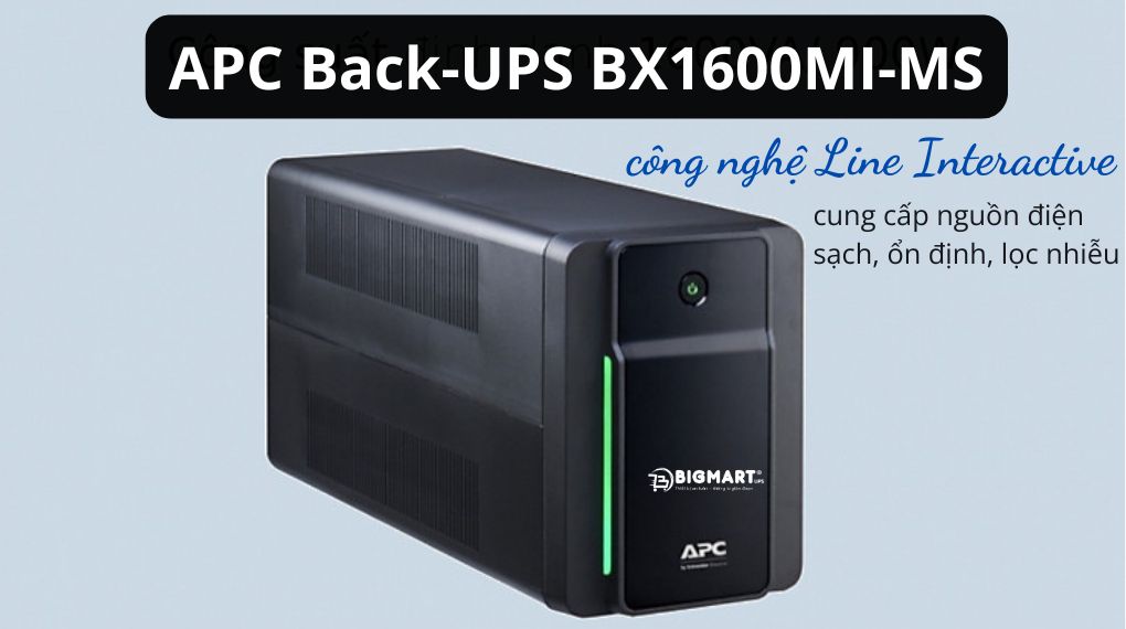 Bộ Lưu Điện APC Back-UPS BX1600MI-MS 900W
