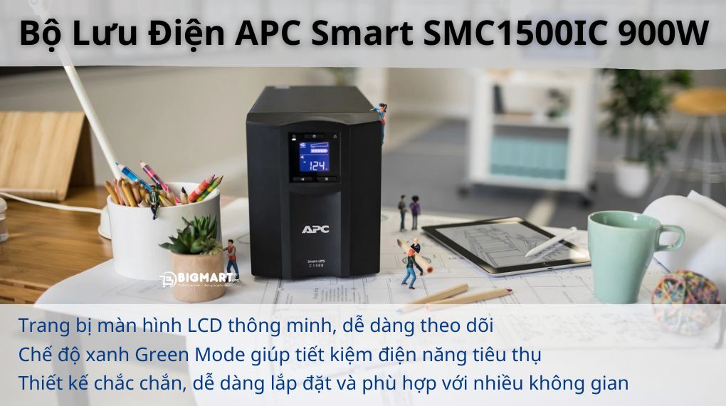 Bộ Lưu Điện UPS APC Smart SMC1500I (1500VA/ 900W)