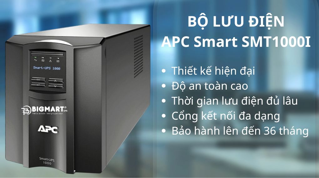 Bộ lưu điện APC Smart SMT1000I