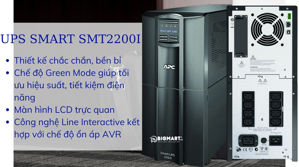 Bộ Lưu Điện APC Smart SMT2200I 2200VA/1980W