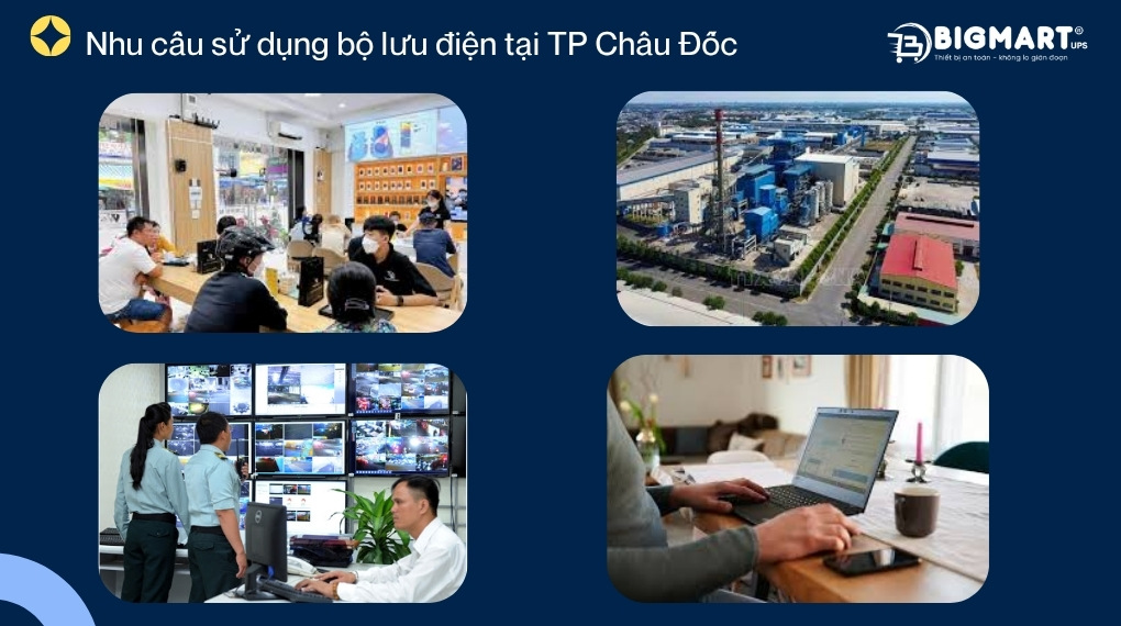 Nhu cầu sử dụng bộ lưu điện tại TP Châu Đốc