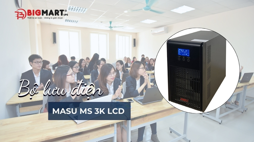 Bộ lưu điện MASU MS 3K LCD