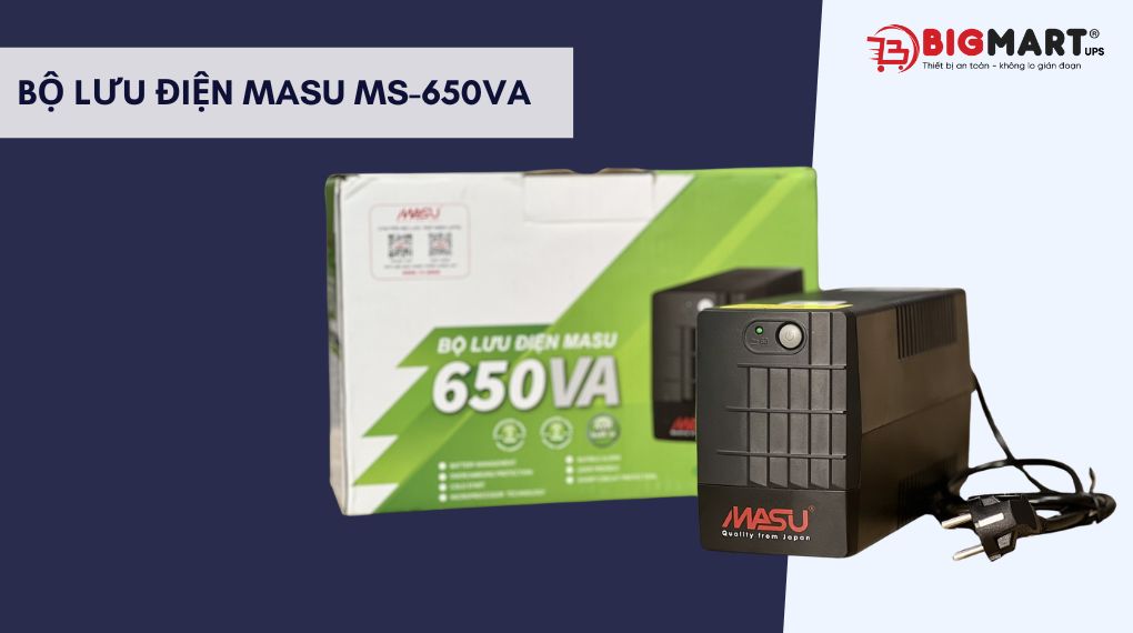 Bộ lưu điện MASU MS-650VA