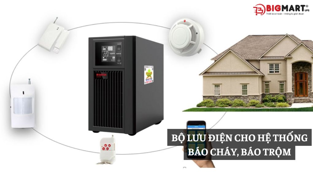UPS cho hệ thống báo cháy, báo trộm