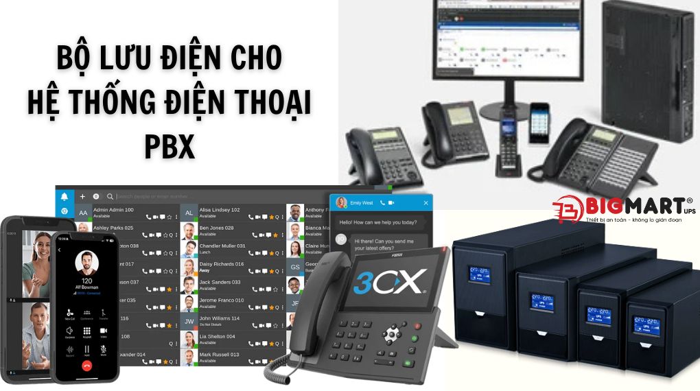 Bộ lưu điện cho hệ thống điện thoại PBX