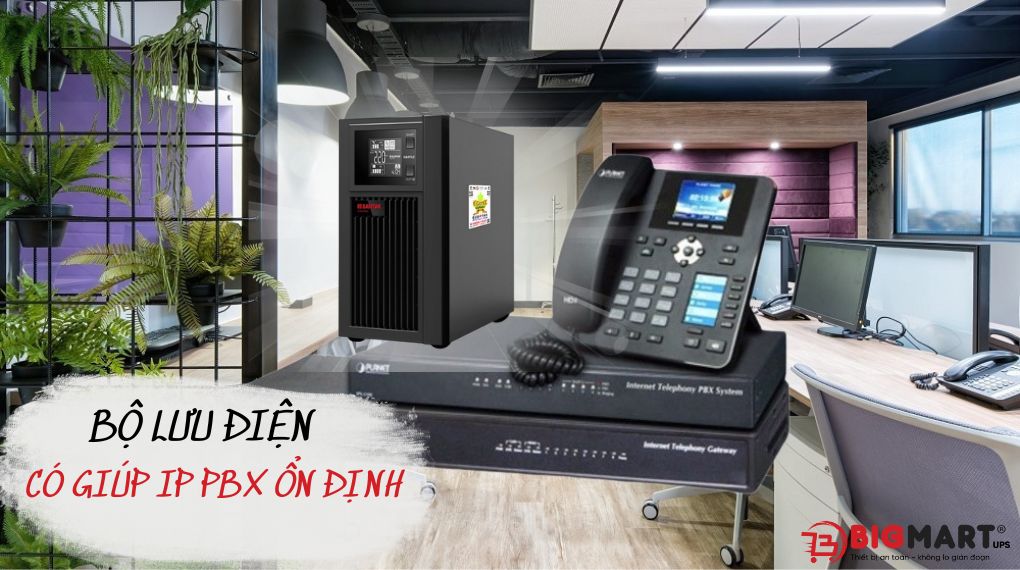 Bộ lưu điện cho hệ thống điện thoại PBX