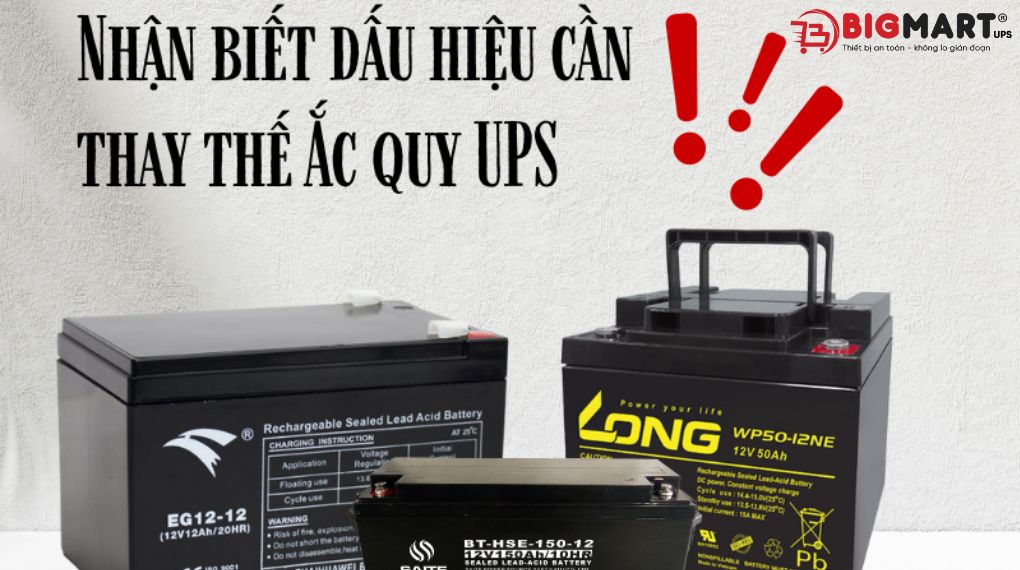 Khi nào nên thay ắc quy mới cho bộ lưu điện?