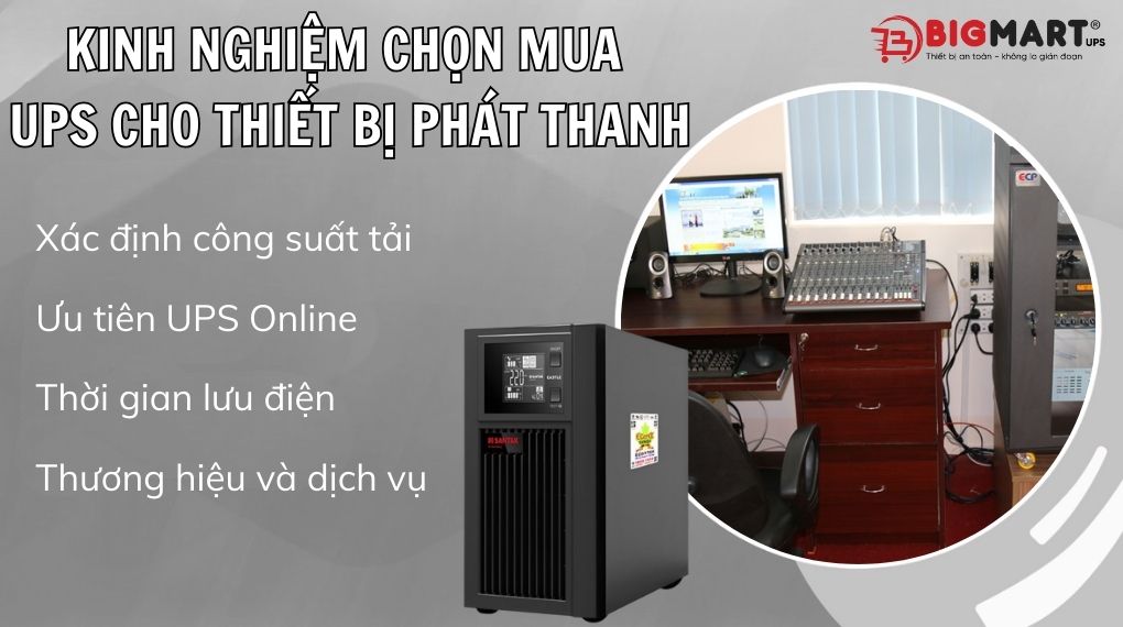 Bộ lưu điện cho các thiết bị phát thanh