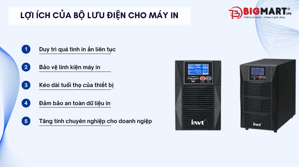 Lợi ích của bộ lưu điện cho máy in
