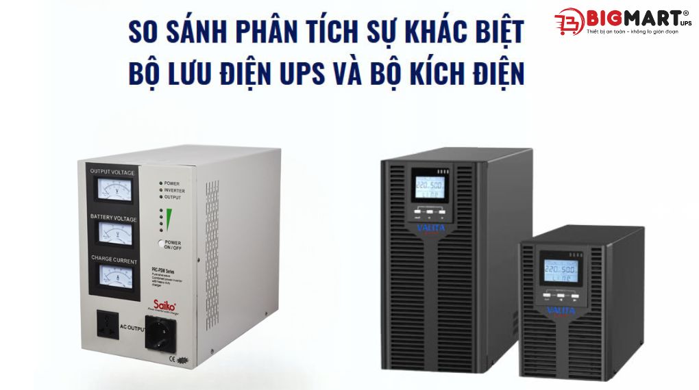 So Sánh Bộ Lưu Điện & Máy Kích Điện