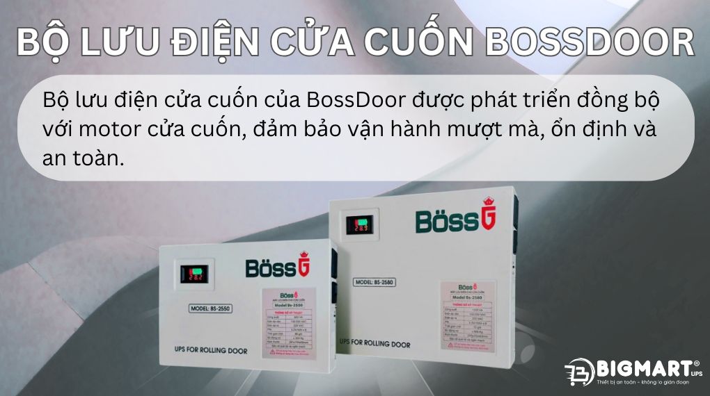 Bộ lưu điện cửa cuốn BossDoor