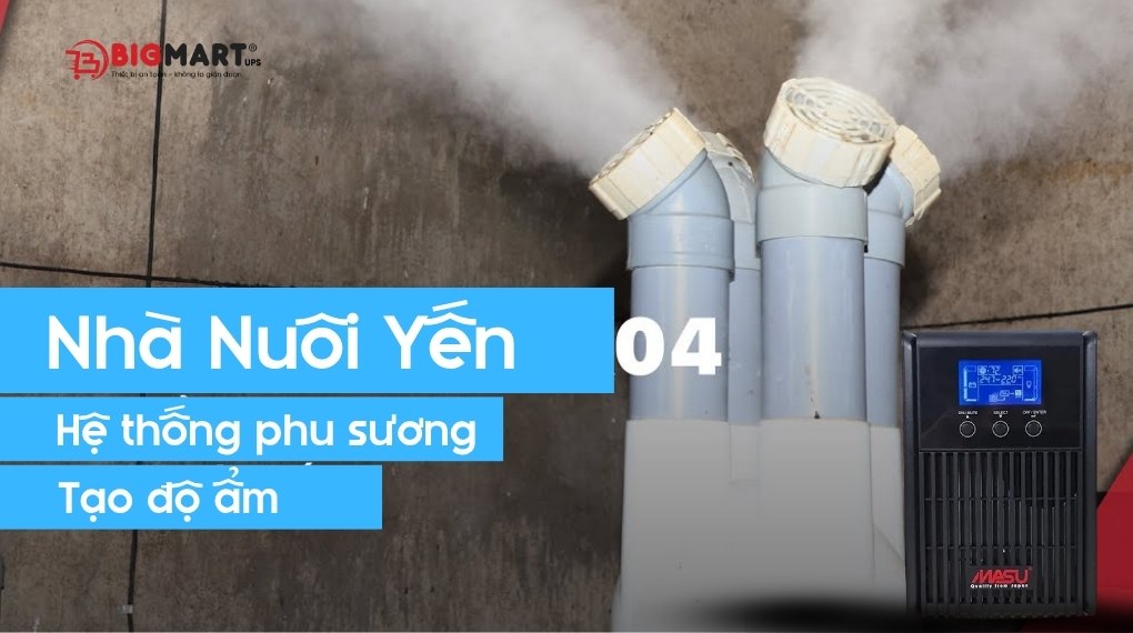 Bộ lưu điện cho nhà yến