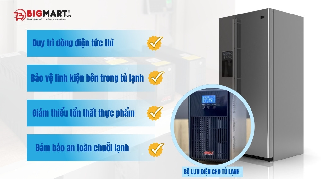 Bộ lưu điện cho tủ lạnh