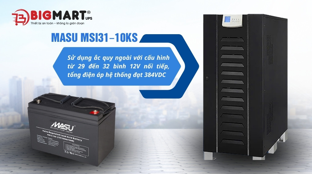 Ắc quy bộ lưu điện công nghiệp Masu MSI31-10KS