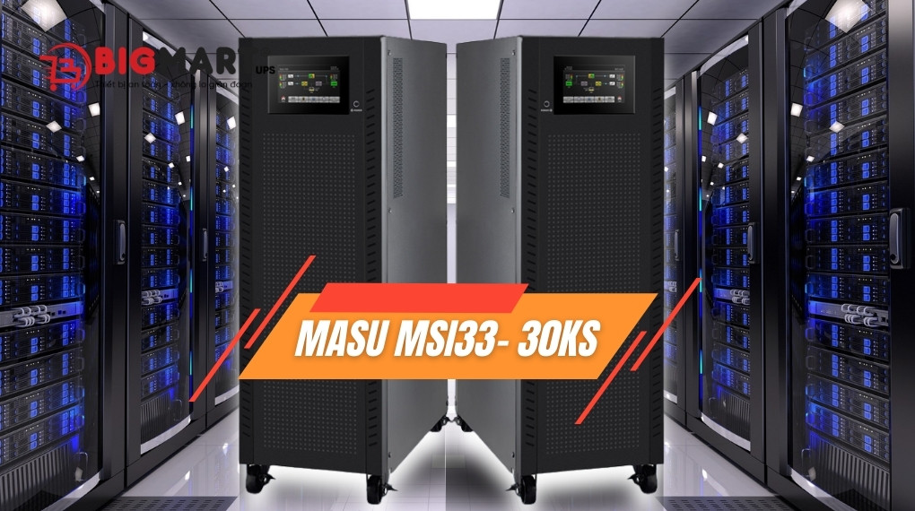 Bộ lưu điện công nghiệp Masu MSI33-30KS (30kVA/30kW)