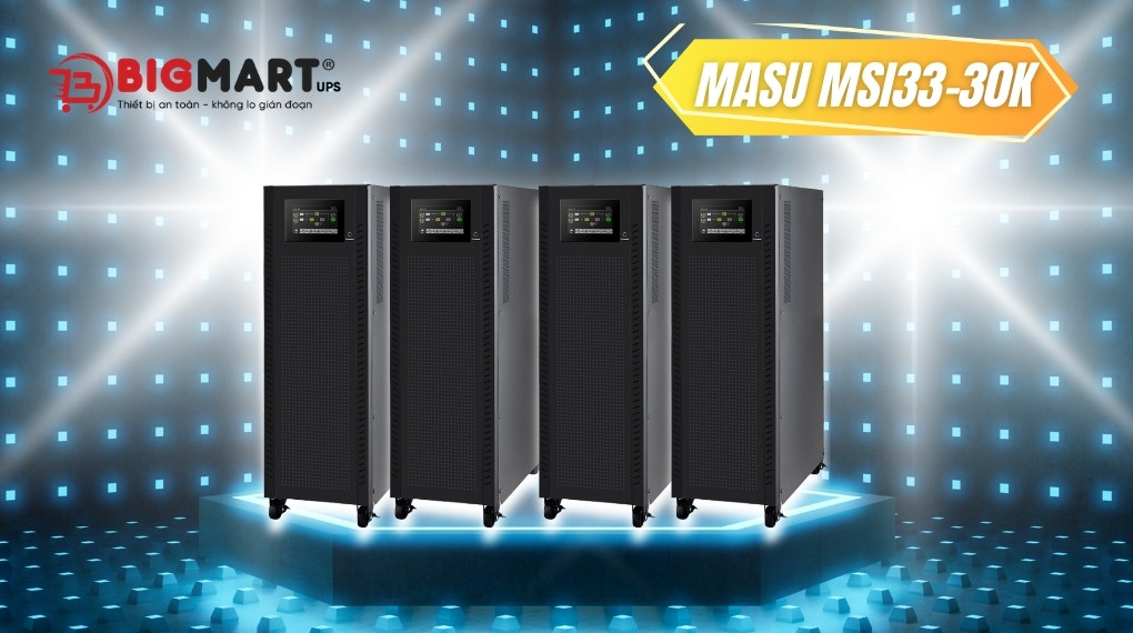 Bộ lưu điện công nghiệp Masu MSI33-30K (30kVA/30kW)