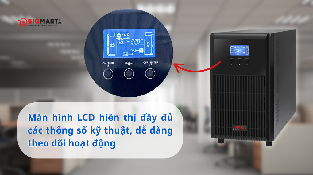 Màn hình LCD bộ lưu điện MS-3K lCD