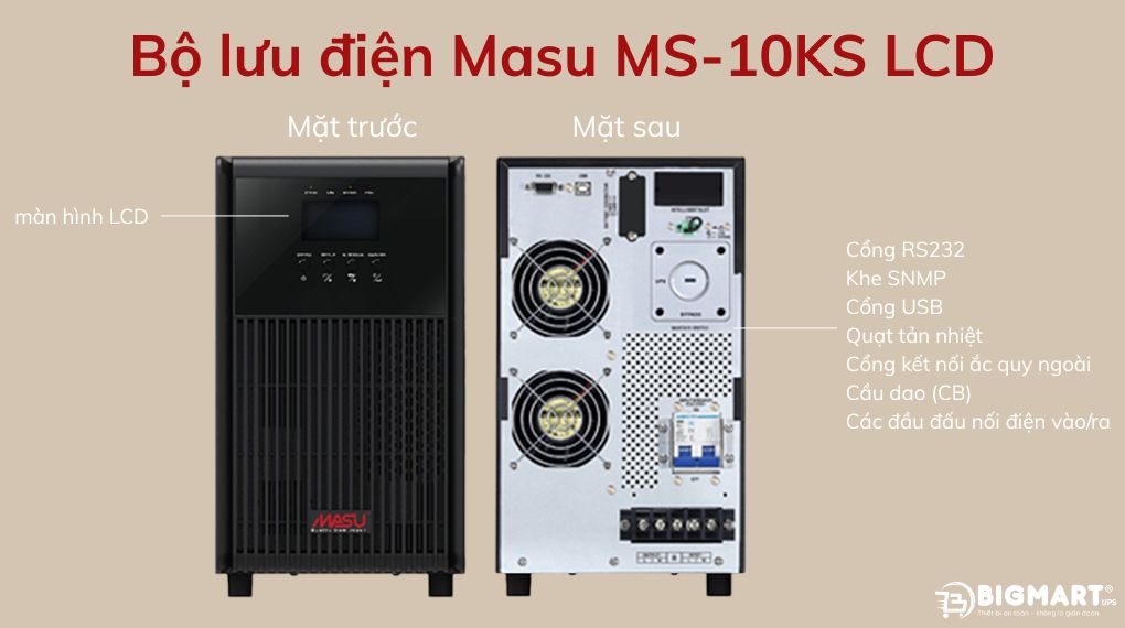 Bộ lưu điện Masu MS-10KS