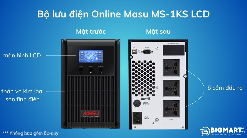 Bộ lưu điện Online Masu MS-1KS