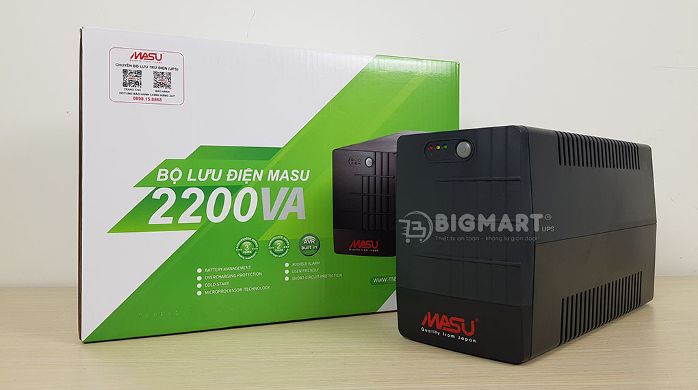 Siêu thị bộ lưu điện cung cấp UPS MASU MS-2200VA chính hãng