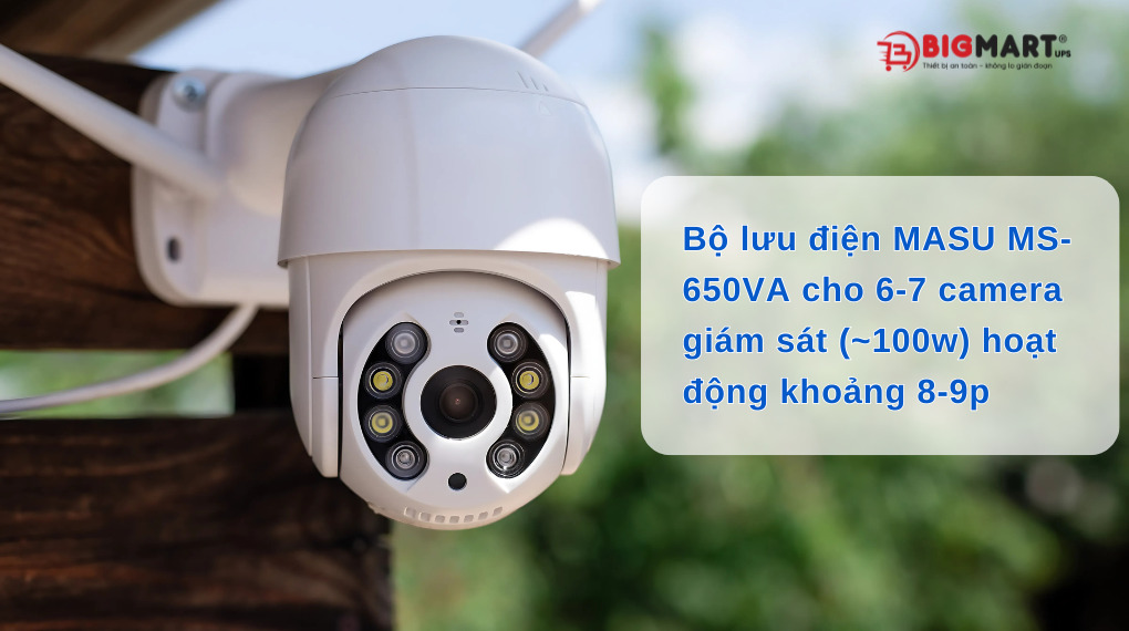Bộ lưu điện Masu MS-650VA dùng cho camera giám sát