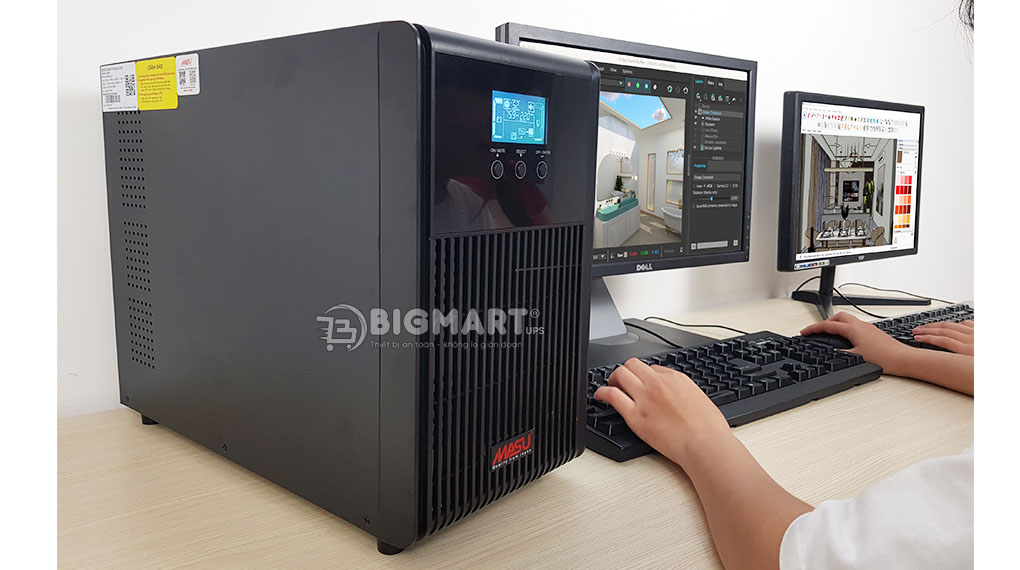 Siêu thị bộ lưu điện cung cấp UPS MASU MS-6KS LCD chính hãng