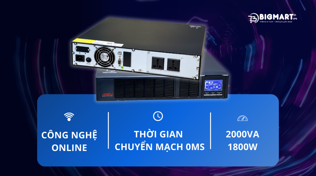 Bộ lưu điện Masu MS-2KR LCD