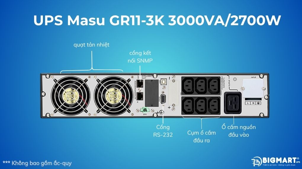 bộ lưu điện Online Masu GR11‑3K