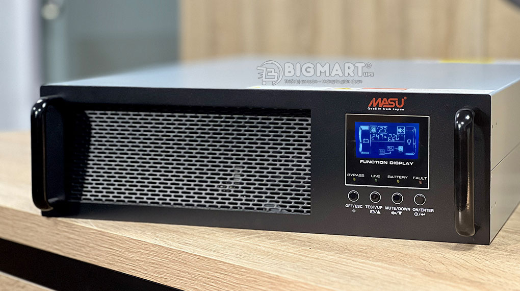Bộ lưu điện MASU MS-10KR LCD dành cho tủ rackmount trong data center
