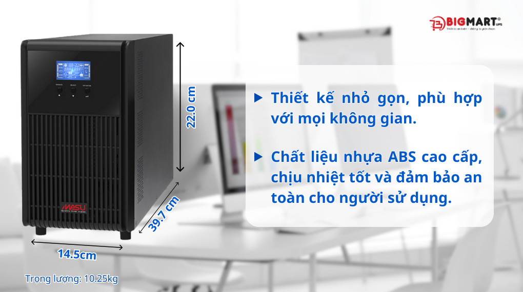 Thiết kế bộ lưu điện masu ms-2k lcd