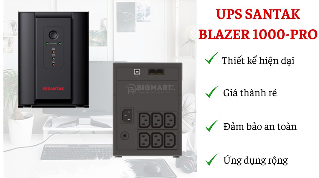 Bộ Lưu Điện Santak Blazer 1000-PRO 1000VA/600W