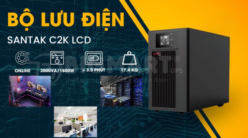 UPS Santak C2K-LCD 2000VA 1800W