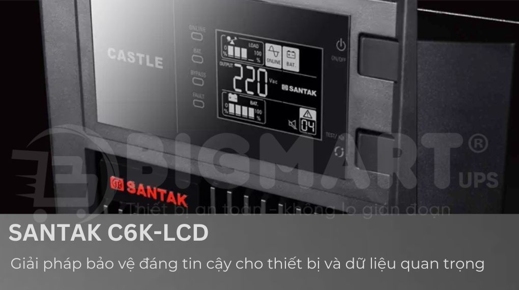 Bộ lưu điện Santak C6K-LCD 6000VA/5400W