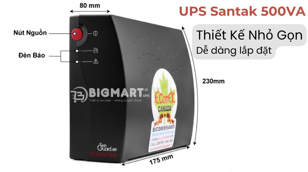 UPS Santak TG500VA 300W