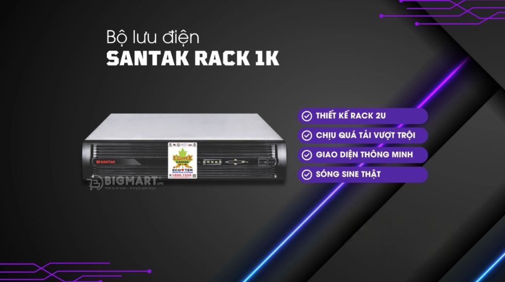 Bộ Lưu Điện UPS Santak Rack 1K 1000VA/900W