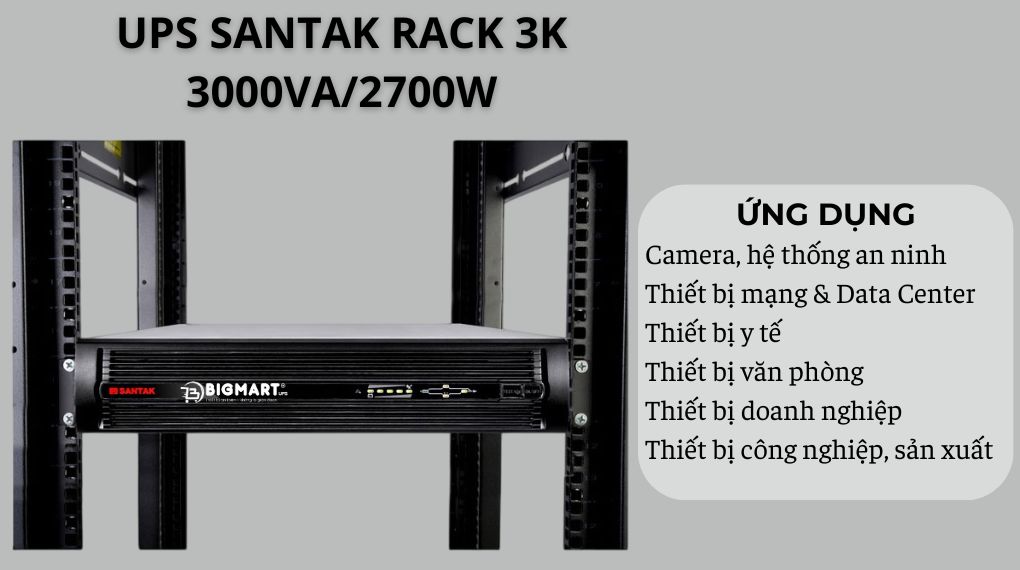 UPS Santak Rack 3K 3000VA/2700W