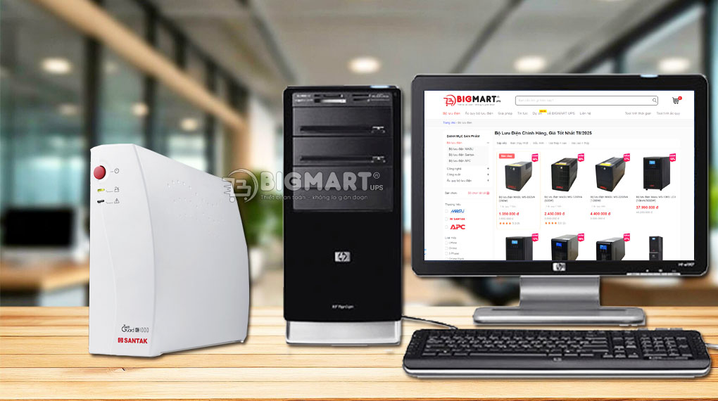 Bộ Lưu Điện UPS Santak TG1000VA 600W