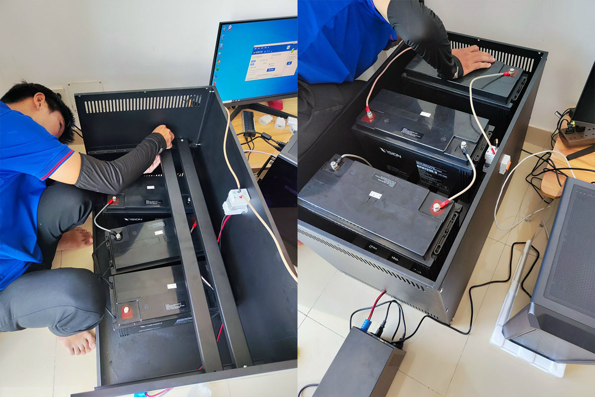 Dự án lắp đặt Bộ lưu điện 2000VA, ắc quy 120Ah cho hệ thống web server tại TpHCM